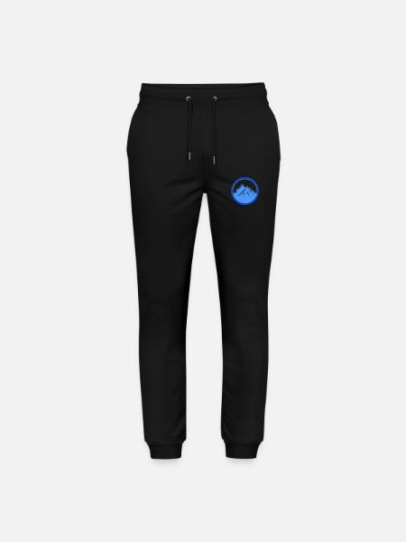 mountains - Stanley/Stella Mover Unisex Organic Jogging Trousers - black