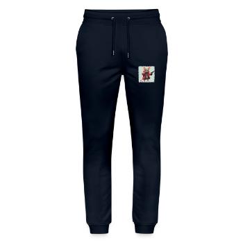 quote lyrics its alright birthday coffee/teamug - Stanley/Stella Mover Unisex Organic Jogging Trousers - navy - Front - Marisol (170cm) & Nik (191cm)