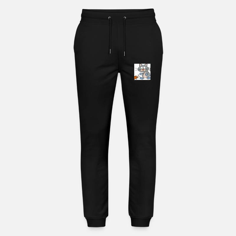 Katze und Maus - Stanley/Stella Unisex Bio Jogginghose Mover  - Schwarz