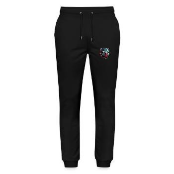 wolf - Stanley/Stella Mover Unisex Organic Jogging Trousers - black - Front - Marisol (170cm) & Nik (191cm)