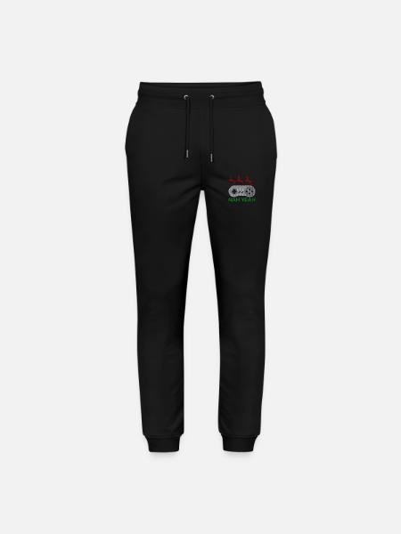 Yeah nah Ugly Christmas Gaming - Stanley/Stella Mover Unisex Organic Jogging Trousers - black