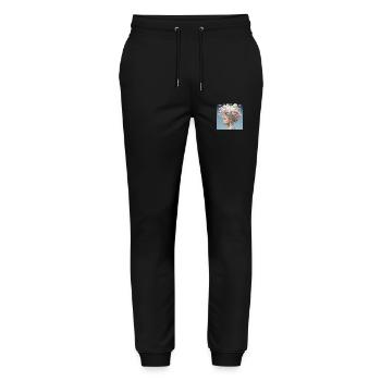 Forget - Stanley/Stella Mover Unisex Organic Jogging Trousers - black - Front - Marisol (170cm) & Nik (191cm)