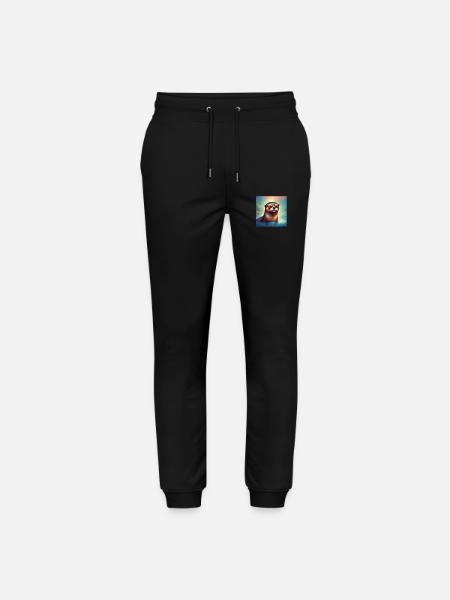 Sunny Otter - Stanley/Stella Mover Unisex Organic Jogging Trousers - black