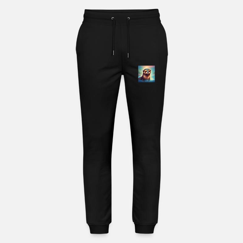 Sunny Otter - Stanley/Stella Unisex Bio Jogginghose Mover  - Schwarz
