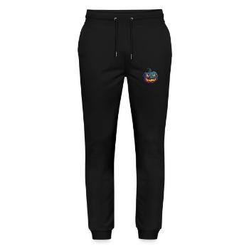 Grimace sauvage Citrouille d’Halloween Yeux brillants - Pantalon de jogging bio MOVER Stanley/Stella unisexe - noir - Devant - Marisol (170cm) & Nik (191cm)