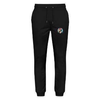 Specht bunte Aquarell Tier Illustration - Stanley/Stella Unisex Bio Jogginghose Mover  - Schwarz - Vorne - Marisol (170cm) & Nik (191cm)