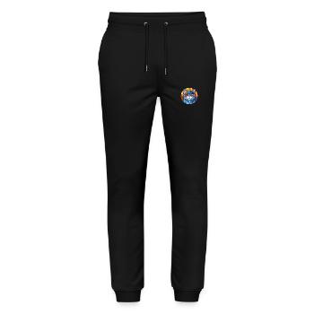 British Shorthair Cat Coloré Aquarelle Dessin Animé - Pantalon de jogging bio MOVER Stanley/Stella unisexe - noir - Devant - Marisol (170cm) & Nik (191cm)