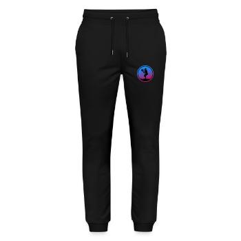 Padel PADELTENNIS Padel Player Padel Girl - Stanley/Stella Mover Unisex Organic Jogging Trousers - black - Front - Marisol (170cm) & Nik (191cm)