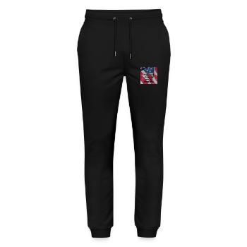 Veteranen, Veteranen, Waffenstillstand. - Stanley/Stella Unisex Bio Jogginghose Mover  - Schwarz - Vorne - Marisol (170cm) & Nik (191cm)