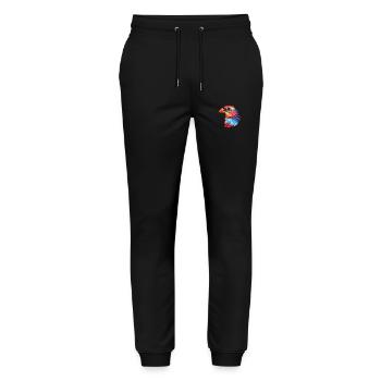 Finch Buntes Aquarell Tier Haustier Illustration - Stanley/Stella Unisex Bio Jogginghose Mover  - Schwarz - Vorne - Marisol (170cm) & Nik (191cm)