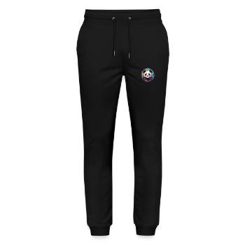 Panda Buntes Aquarell Tier Haustier Illustration - Stanley/Stella Unisex Bio Jogginghose Mover  - Schwarz - Vorne - Marisol (170cm) & Nik (191cm)
