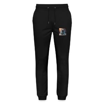 Carlin de roche 2 - Pantalon de jogging bio MOVER Stanley/Stella unisexe - noir - Devant - Marisol (170cm) & Nik (191cm)