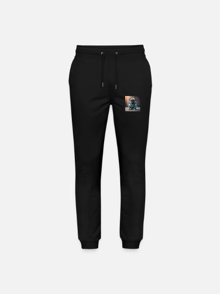 Rock Pug 2 - Stanley/Stella Unisex Bio Jogginghose Mover  - Schwarz