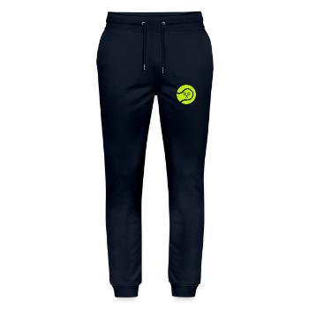 Tennisschläger - Stanley/Stella Unisex Bio Jogginghose Mover  - Navy - Vorne - Marisol (170cm) & Nik (191cm)