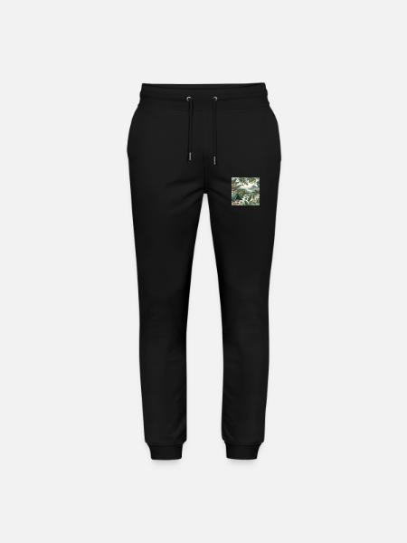 Camp in the wilderness - Stanley/Stella Mover Unisex Organic Jogging Trousers - black