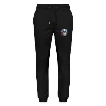Weihnachtsmann - Illustration - Stanley/Stella Unisex Bio Jogginghose Mover  - Schwarz - Vorne - Marisol (170cm) & Nik (191cm)