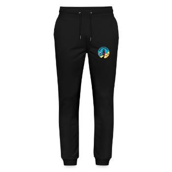 OSTSEEWEG! Ein Muss in deinem Kleiderschrank! - Stanley/Stella Unisex Bio Jogginghose Mover  - Schwarz - Vorne - Marisol (170cm) & Nik (191cm)
