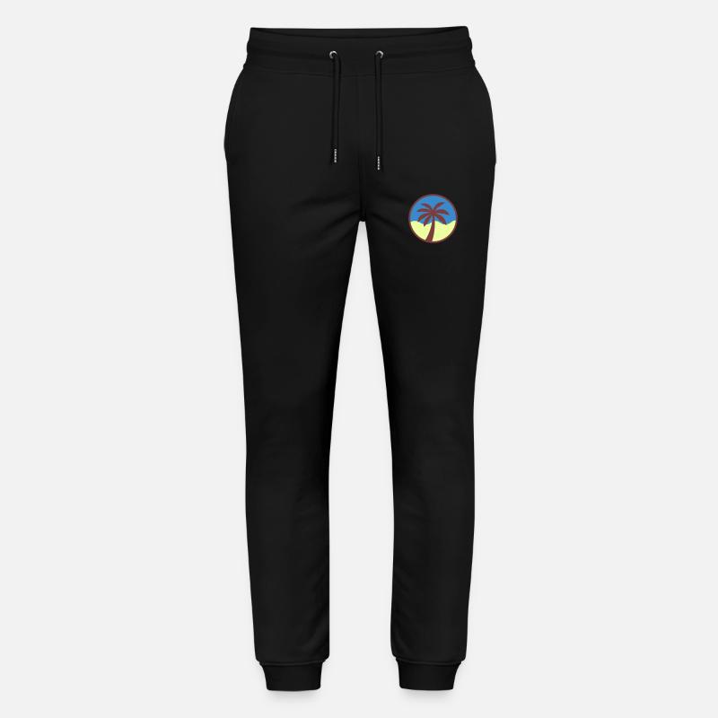 palmier - Pantalon de jogging bio MOVER Stanley/Stella unisexe - noir