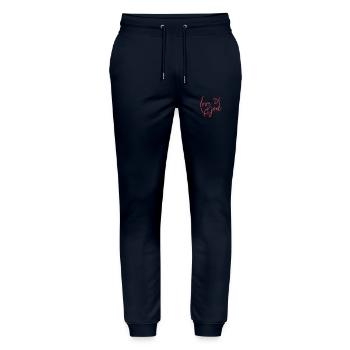 Liebe dich - Stanley/Stella Unisex Bio Jogginghose Mover  - Navy - Vorne - Marisol (170cm) & Nik (191cm)