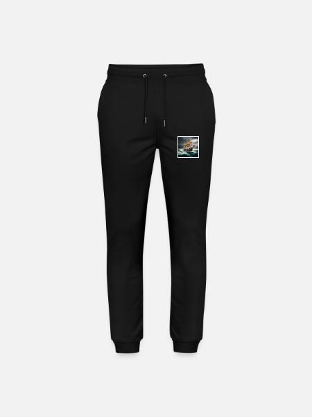 Piratenschiff in Sturm - Stanley/Stella Unisex Bio Jogginghose Mover - Schwarz