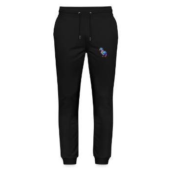 Hippogreif Bunte Aquarell-Karikatur Kawaii Anim - Stanley/Stella Unisex Bio Jogginghose Mover  - Schwarz - Vorne - Marisol (170cm) & Nik (191cm)