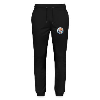 Koi Carp - Japanese Fish - Stanley/Stella Mover Unisex Organic Jogging Trousers - black - Front - Marisol (170cm) & Nik (191cm)