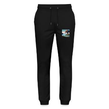Kunst / Art / Impressionismus - Stanley/Stella Unisex Bio Jogginghose Mover  - Schwarz - Vorne - Marisol (170cm) & Nik (191cm)