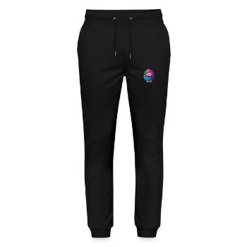 Stachelschwein Bunte Aquarell-Karikatur Kawaii Anima - Stanley/Stella Unisex Bio Jogginghose Mover  - Schwarz - Vorne - Marisol (170cm) & Nik (191cm)