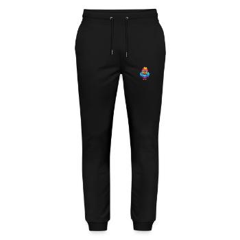 Chicken Colorful Watercolor Cartoon Kawaii Animal - Stanley/Stella Mover Unisex Organic Jogging Trousers - black - Front - Marisol (170cm) & Nik (191cm)