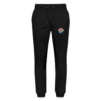 Tiger Colorful Watercolor Cartoon Kawaii Animal - Stanley/Stella Mover Unisex Organic Jogging Trousers - black - Front - Marisol (170cm) & Nik (191cm)
