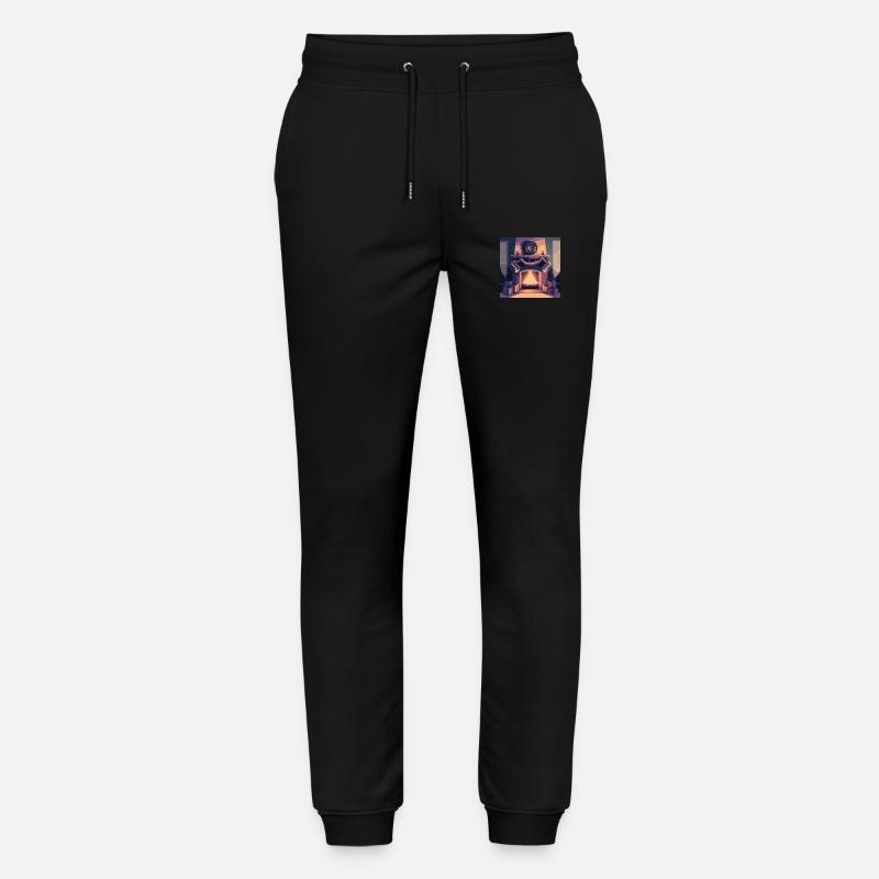 Cheminée de Noël - Pantalon de jogging bio MOVER Stanley/Stella unisexe - noir