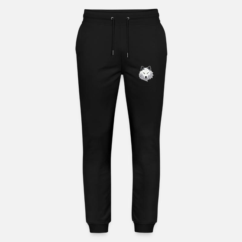 Wolf - Illustration - Stanley/Stella Unisex Bio Jogginghose Mover  - Schwarz