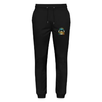 legendär seit 2001 konsole gamer 2001 - Stanley/Stella Unisex Bio Jogginghose Mover  - Schwarz - Vorne - Marisol (170cm) & Nik (191cm)