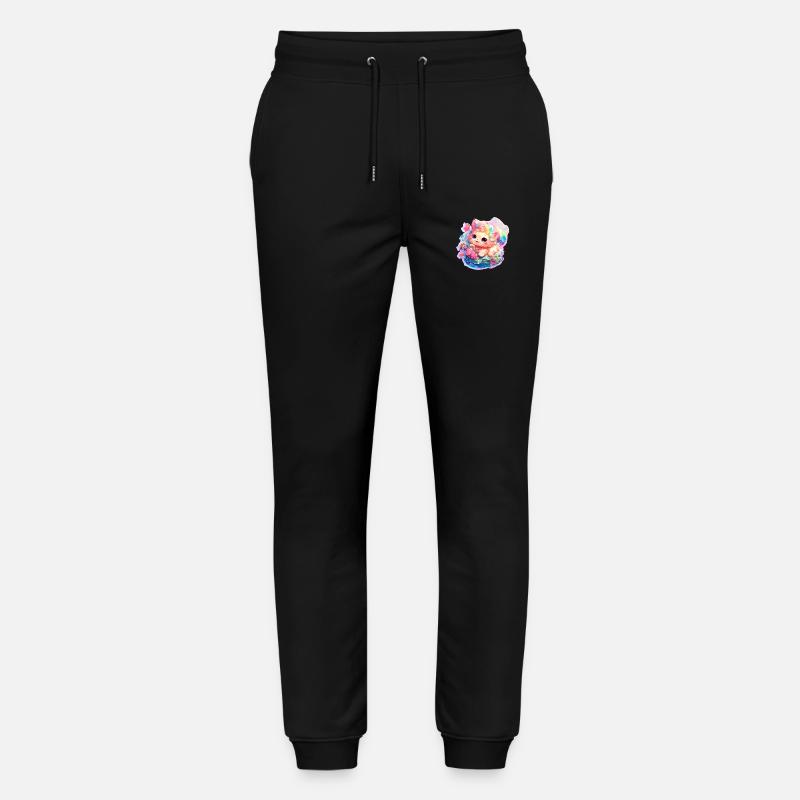 Chat - illustration - Pantalon de jogging bio MOVER Stanley/Stella unisexe - noir
