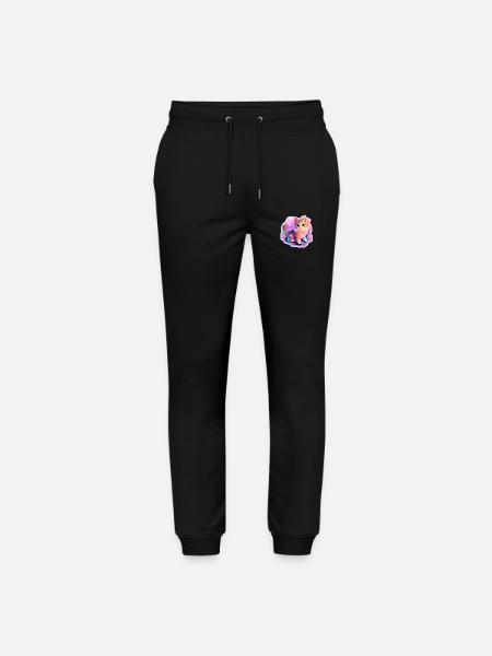 Cat - illustration - Stanley/Stella Mover Unisex Organic Jogging Trousers - black