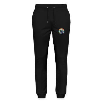 Blue Picardy Spaniel Dog Breed Colorful Cartoon Wa - Stanley/Stella Mover Unisex Organic Jogging Trousers - black - Front - Marisol (170cm) & Nik (191cm)