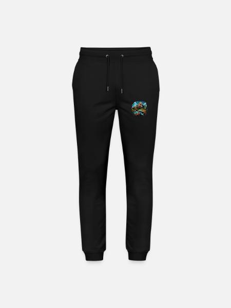 Landscape - Illustration - Stanley/Stella Mover Unisex Organic Jogging Trousers - black