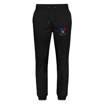 Truck driver - Stanley/Stella Mover Unisex Organic Jogging Trousers - black - Front - Marisol (170cm) & Nik (191cm)