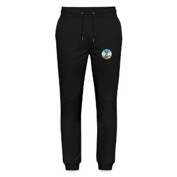 Porcelaine Dog Breed Cartoon Kawaii Clipart Dog - Stanley/Stella Mover Unisex Organic Jogging Trousers - black - Front - Marisol (170cm) & Nik (191cm)