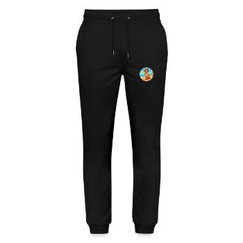 Tyroler Bracke Dog Breed Cartoon Kawaii Clipart - Stanley/Stella Mover Unisex Organic Jogging Trousers - black - Front - Marisol (170cm) & Nik (191cm)