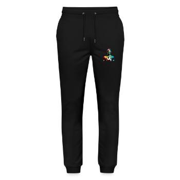 Cool Soccer Guy Ready For Game Day - Stanley/Stella Mover Unisex Organic Jogging Trousers - black - Front - Marisol (170cm) & Nik (191cm)