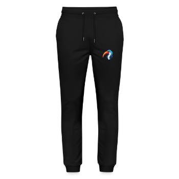 Ibis Colorful Watercolor Cartoon Kawaii Animal - Stanley/Stella Mover Unisex Organic Jogging Trousers - black - Front - Marisol (170cm) & Nik (191cm)