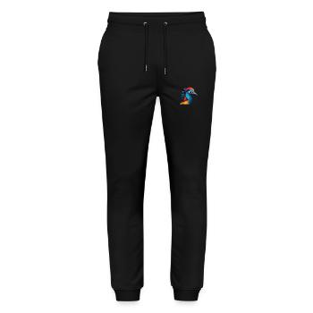 Cassowary Colorful Watercolor Cartoon Kawaii Anima - Stanley/Stella Mover Unisex Organic Jogging Trousers - black - Front - Marisol (170cm) & Nik (191cm)