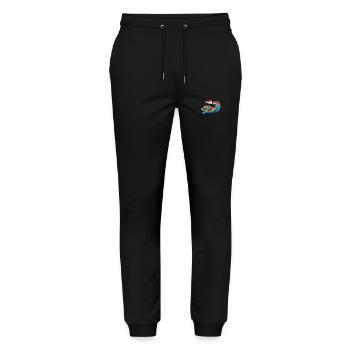 Anakonda Buntes Aquarell Cartoon Kawaii Tier - Stanley/Stella Unisex Bio Jogginghose Mover  - Schwarz - Vorne - Marisol (170cm) & Nik (191cm)