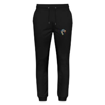 Cobra Colorful Watercolor Cartoon Kawaii Animal - Stanley/Stella Mover Unisex Organic Jogging Trousers - black - Front - Marisol (170cm) & Nik (191cm)