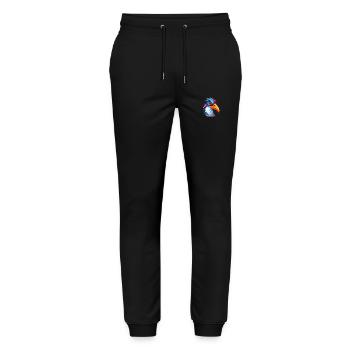 Penguin Colorful Watercolor Cartoon Kawaii Animal - Stanley/Stella Mover Unisex Organic Jogging Trousers - black - Front - Marisol (170cm) & Nik (191cm)