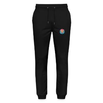 Stachelschwein Bunte Aquarell-Karikatur Kawaii Anima - Stanley/Stella Unisex Bio Jogginghose Mover  - Schwarz - Vorne - Marisol (170cm) & Nik (191cm)