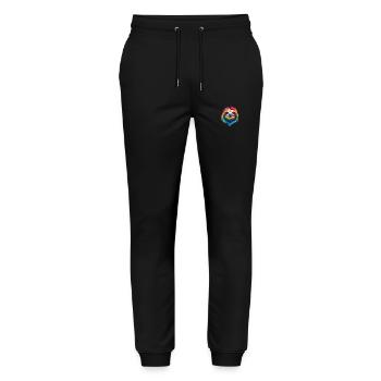Faultier buntes Aquarell Cartoon Kawaii Tier - Stanley/Stella Unisex Bio Jogginghose Mover  - Schwarz - Vorne - Marisol (170cm) & Nik (191cm)