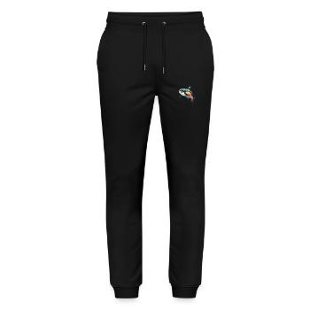 Orca Cute Cartoon Kawaii Watercolor Animal Pet - Stanley/Stella Mover Unisex Organic Jogging Trousers - black - Front - Marisol (170cm) & Nik (191cm)