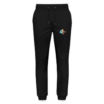 Fish Cute Cartoon Kawaii Watercolor Animal Pet - Stanley/Stella Mover Unisex Organic Jogging Trousers - black - Front - Marisol (170cm) & Nik (191cm)